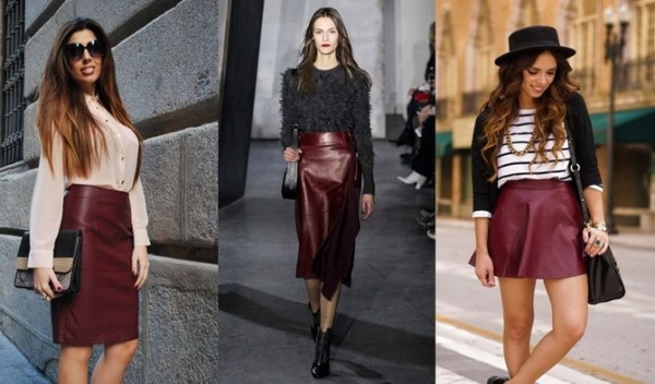 С чем носить кожаную юбку: самые модные варианты 2022 года