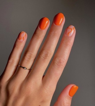 Ногти цвета морковного пирога: вкусный и пряный маникюр, который вы точно повторите