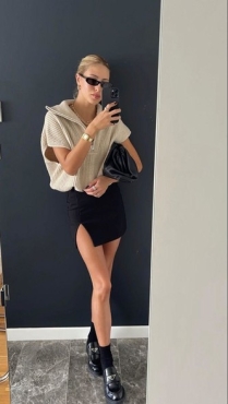 Эта юбка сделает ноги длиннее, даже если ваш рост до 160 см — как она выглядит?
