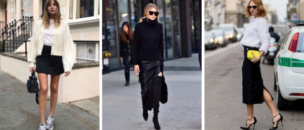 С чем сочетать черную юбку: топ-6 модных образов