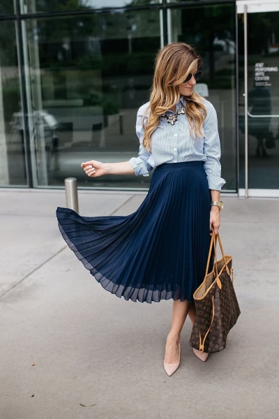Рубашка и юбка: изысканные сочетания для модниц