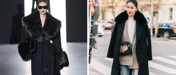 Самые модные черные пальто холодного сезона 2023-2024