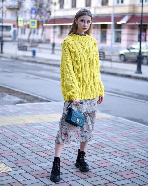 Лимонная одежда в холодное время года: как носить для стильного образа