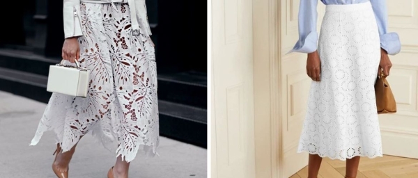 Кружевная юбка – модный тренд этого лета